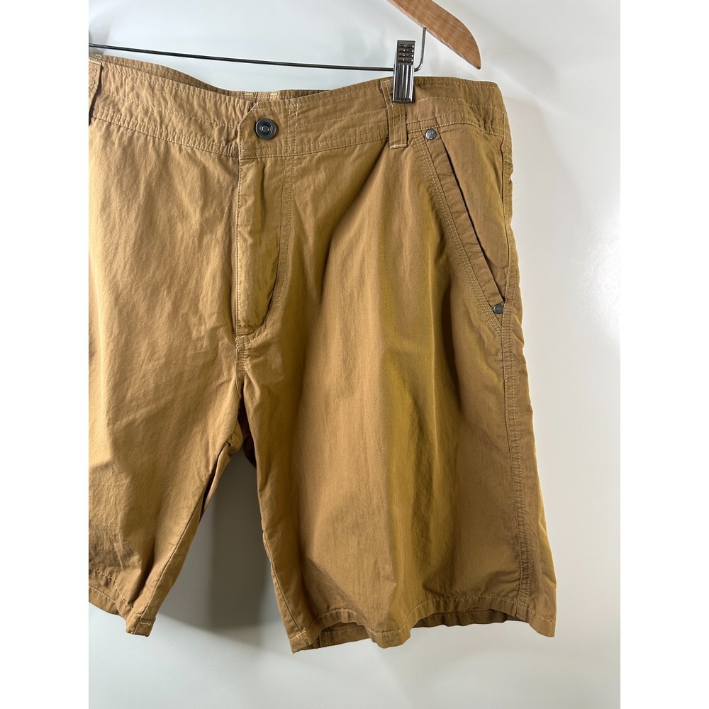 KUHL Shorts Mens 38 Tan Khaki Cotton Nylon Outdoor Hiking Utility Casual 10.5" - Picture 4 of 16